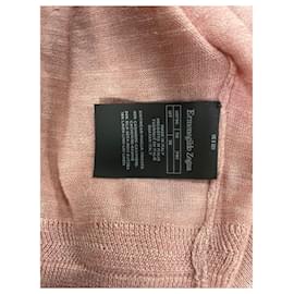 Ermenegildo Zegna-Ermenegildo Zegna Sweater in Pink Cashmere-Brown,Pink