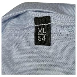 Ermenegildo Zegna-Ermenegildo Zegna Cashseta Light Sweater in Light Blue Cashmere-Blue,Light blue