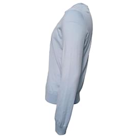 Ermenegildo Zegna-Ermenegildo Zegna Cashseta Light Sweater in Light Blue Cashmere-Blue,Light blue