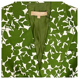 Blazer estampado de manga curta Michael Kors em algodão verde Outro