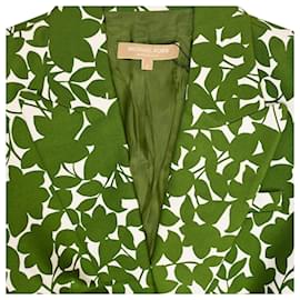Michael Kors-Michael Kors Printed Short Sleeve Blazer in Green Cotton-Other