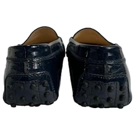 Tod's-Tod's Gommino Loafers in Blue Patent Leather-Blue