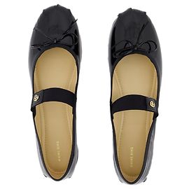 Jolie Flats Flat Shoes - ANINE BING - Leather - Black Black