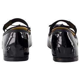 Jolie Flats Flat Shoes - ANINE BING - Leather - Black Black