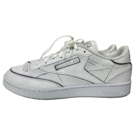 Maison Martin Margiela- Maison Margiela x Reebok Project 0 CC TL Sneakers in White Calf Leather-White