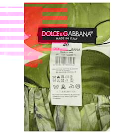Dolce & Gabbana-Dolce & Gabbana Tomato Print Skirt in Red Cotton-Other