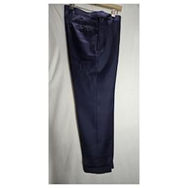 Tom Ford-Tom Ford O'Connor Straight-Leg Trousers in Navy Blue Wool-Blue,Navy blue