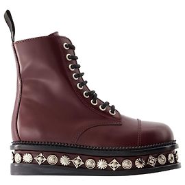 Botas Aj1287 - Toga Pulla - Cuero - Burdeos Roja Burdeos