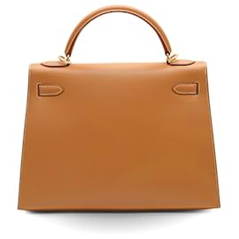 Hermès-Hermès Kelly 32 Bag  - '00s-Golden,Metallic