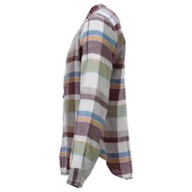 Missoni-Missoni Plaid Buttoned Shirt in Multicolor Linen-Multiple colors
