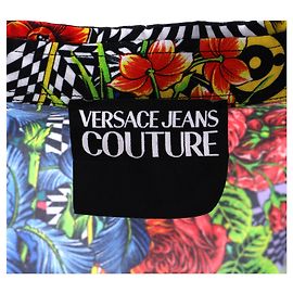 Versace Jean’s Couture Buttoned Shirt in Multicolor Polyester Other