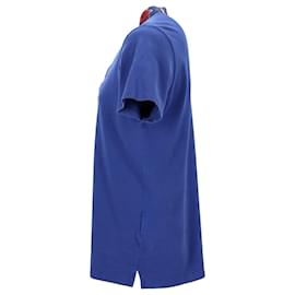 Etro- Etro Printed Collar Polo Shirt in Blue Cotton-Blue