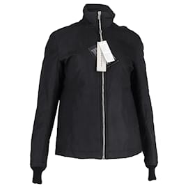 Rick Owens- Rick Owens Zipped Parka Jacket in Black Cotton-Black