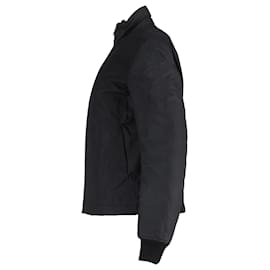 Rick Owens- Rick Owens Zipped Parka Jacket in Black Cotton-Black