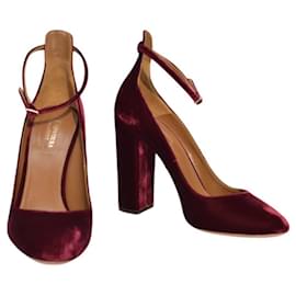 Aquazzura-Heels-Dark red