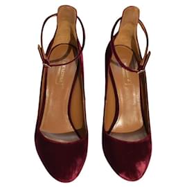 Aquazzura-Heels-Dark red