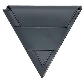 Bottega Veneta Gray Leather Notebook Brown