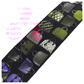 Louis Vuitton-Louis Vuitton Silk Bandeau Scarf-Black