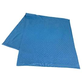 Louis Vuitton-Cachecol Micro Damier Louis Vuitton-Azul