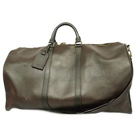 Borsa Boston Louis Vuitton Utah Keepall Bandoulière 55 Marrone