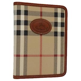Autre Marque-Burberrys Nova Check Day PVC Leather Planner Set Beige Auth 94736-Beige