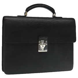 LOUIS VUITTON Sac de travail Epi Laguito Noir M54552 LV Auth ep6070 Noir
