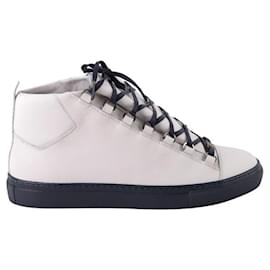 Balenciaga-Leather sneakers-White