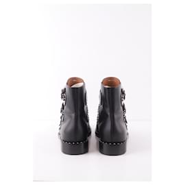 Givenchy-Lace-up leather boots-Black