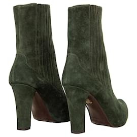 Autre Marque-Fratelli Rossetti Suede Ankle Boots-Green