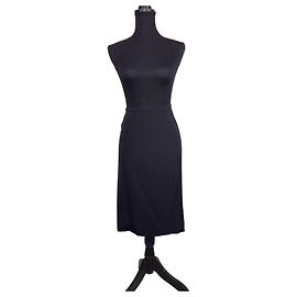 Gonna nera in seta Lanvin Paris Nero