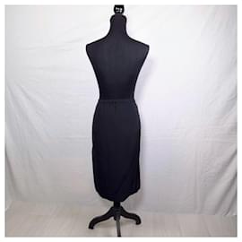 Lanvin-Black silk dress Lanvin Paris-Black