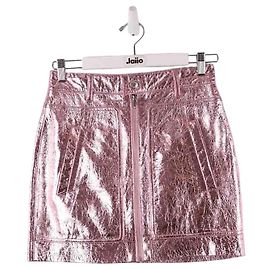 Zadig & Voltaire Saia de couro Rosa