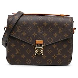 Louis Vuitton-Brown Louis Vuitton Monogram Pochette Metis Satchel-Brown