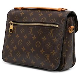 Louis Vuitton-Brown Louis Vuitton Monogram Pochette Metis Satchel-Brown