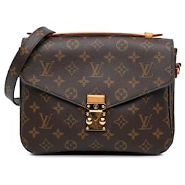 Louis Vuitton-Brown Louis Vuitton Monogram Pochette Metis Satchel-Brown