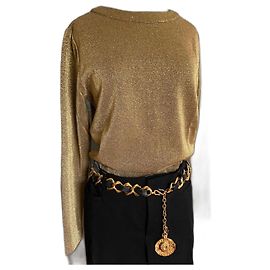 Top dorado Christian Dior Dorado