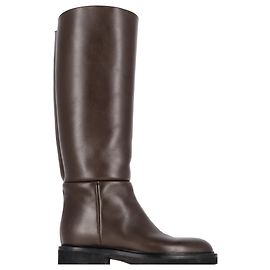 Khaite Derby High Boots in Brown Leather Brown