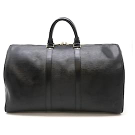 Louis Vuitton-Louis Vuitton Epi Keepall 45 Boston Bag-Black