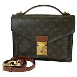 Louis Vuitton-Louis Vuitton Monceau 28 Handbag Brown-Brown