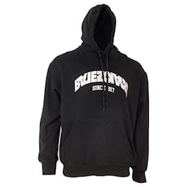 Balenciaga- Balenciaga Back Flip Logo Hoodie in Black Cotton-Black