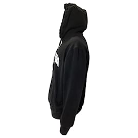 Balenciaga- Balenciaga Back Flip Logo Hoodie in Black Cotton-Black