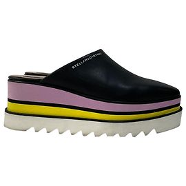 Stella Mc Cartney Mules platform Sneak Elyse in pelle multicolore di Stella McCartney Multicolore