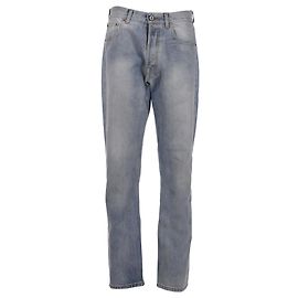 Vêtements Jeans de perna reta desbotados em denim de algodão azul claro Vetements Azul Azul claro