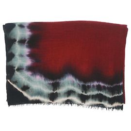 Loro Piana Bufanda de cachemira burdeos Roja