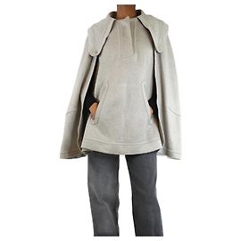 Chloé Grau schwerer Poncho - Größe UK 6 Grau