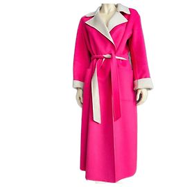 Abrigo Max Mara de lana rosa beige Rosa Beige