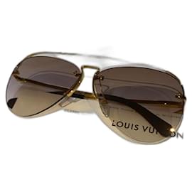Louis Vuitton-Crease dun glasses-Golden,Gold hardware
