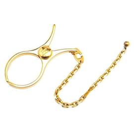Hermès-Hermes Gold Plated Glove Holder Clip-Golden,Metallic