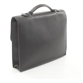 Hermès-Hermes Sac a Depeche 27 Business Bag Black-Black