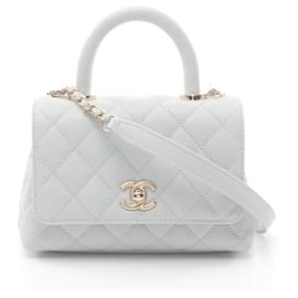 Chanel-Chanel Coco Handle XXS Top Handle Bag Blue-Blue